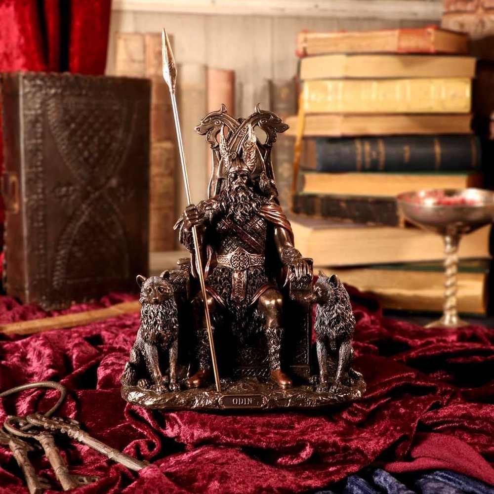 Nemesis Now - Odin - All Father Dekorative Figur - Bronzefarben